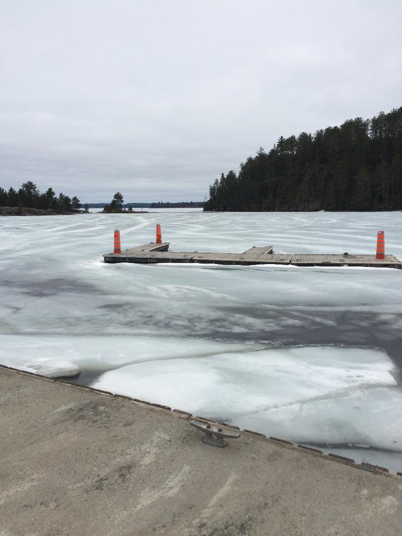 Kipawa Lake govt dock May 3-2019