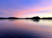 Sunset on Hunter’s Point lake